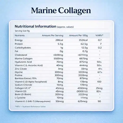 Marine Collagen | Type 1 & 3 Collagen Peptides | 200g - Image 4