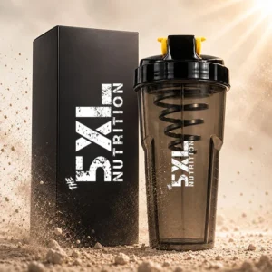 5XL Nutrition Classic Gym Shaker Bottle | Black | 750 ml