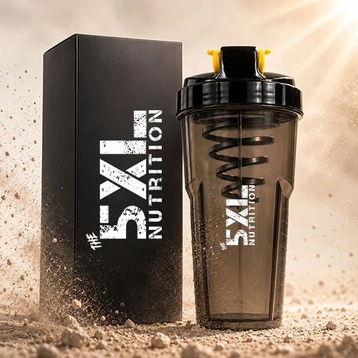 5XL Nutrition Classic Gym Shaker Bottle | Black | 750 ml
